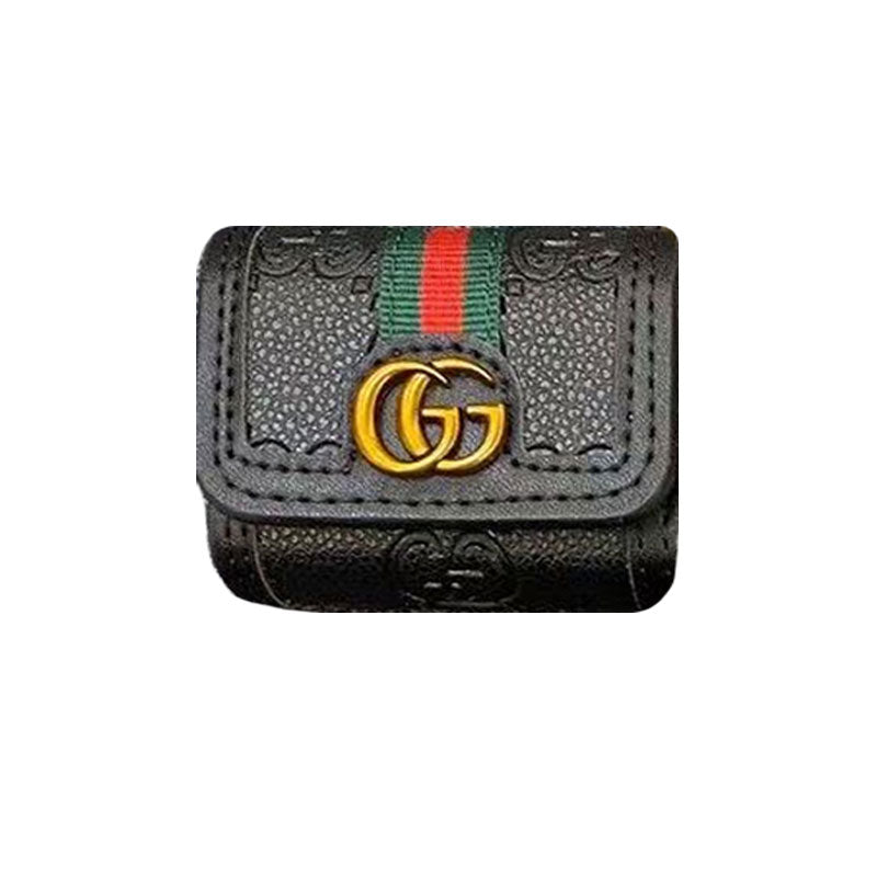 Leather GG AirPods Cases Black-LT241704