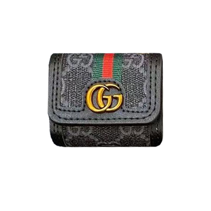 Leather GG AirPods Cases Black-LT241704