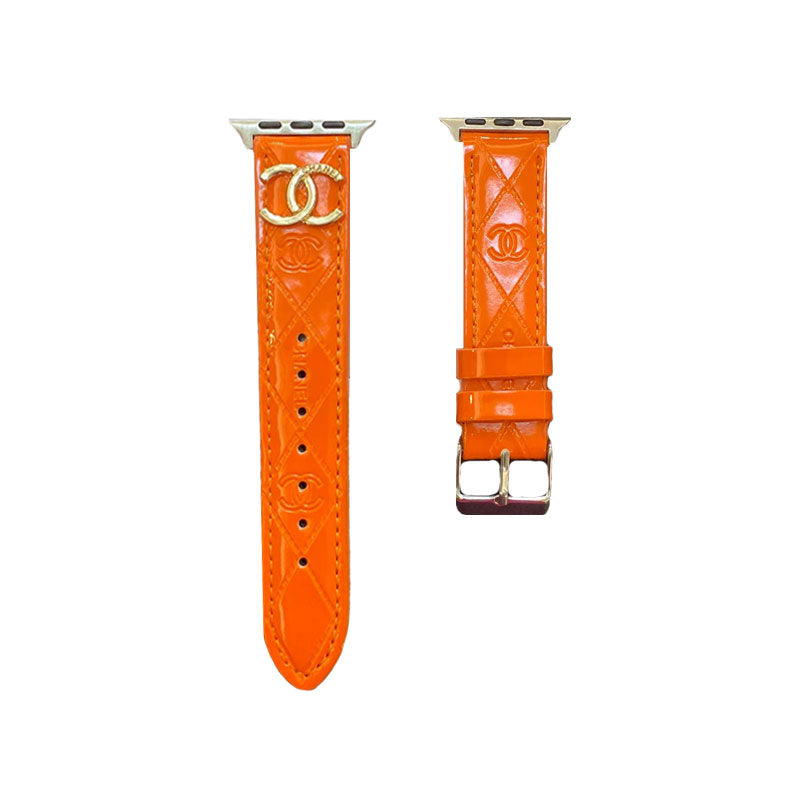 Leather CC Apple Watch Band Pink-DLG240509