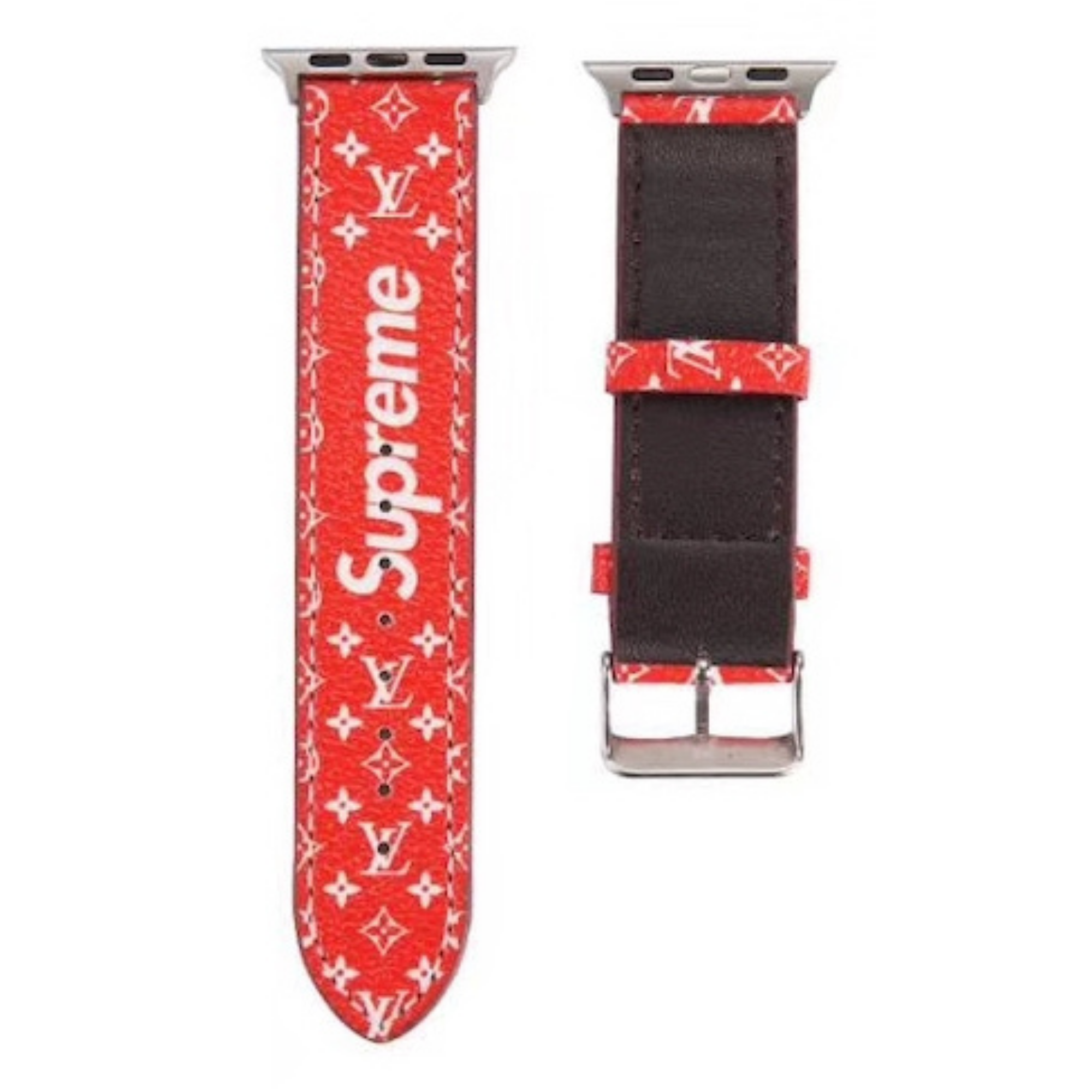 'LV' X SUP LEATHER WATCH BANDS