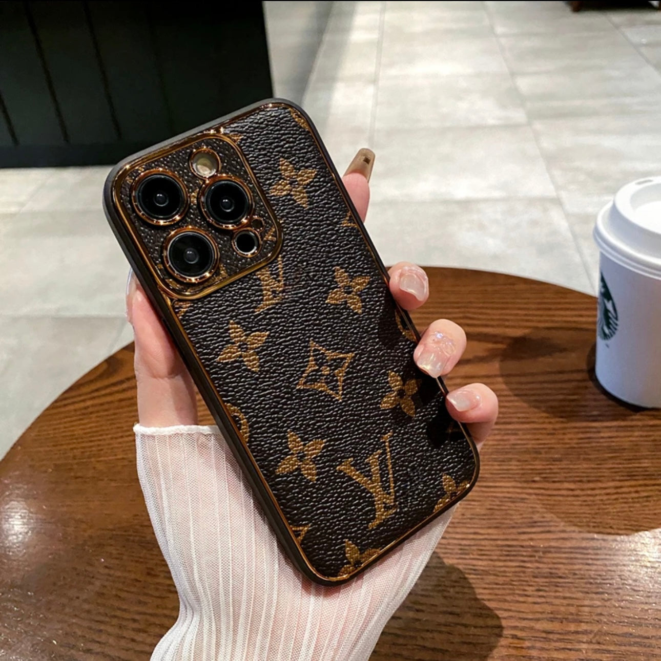 NEW LV  Shine x Mono iPhone Case (with box)