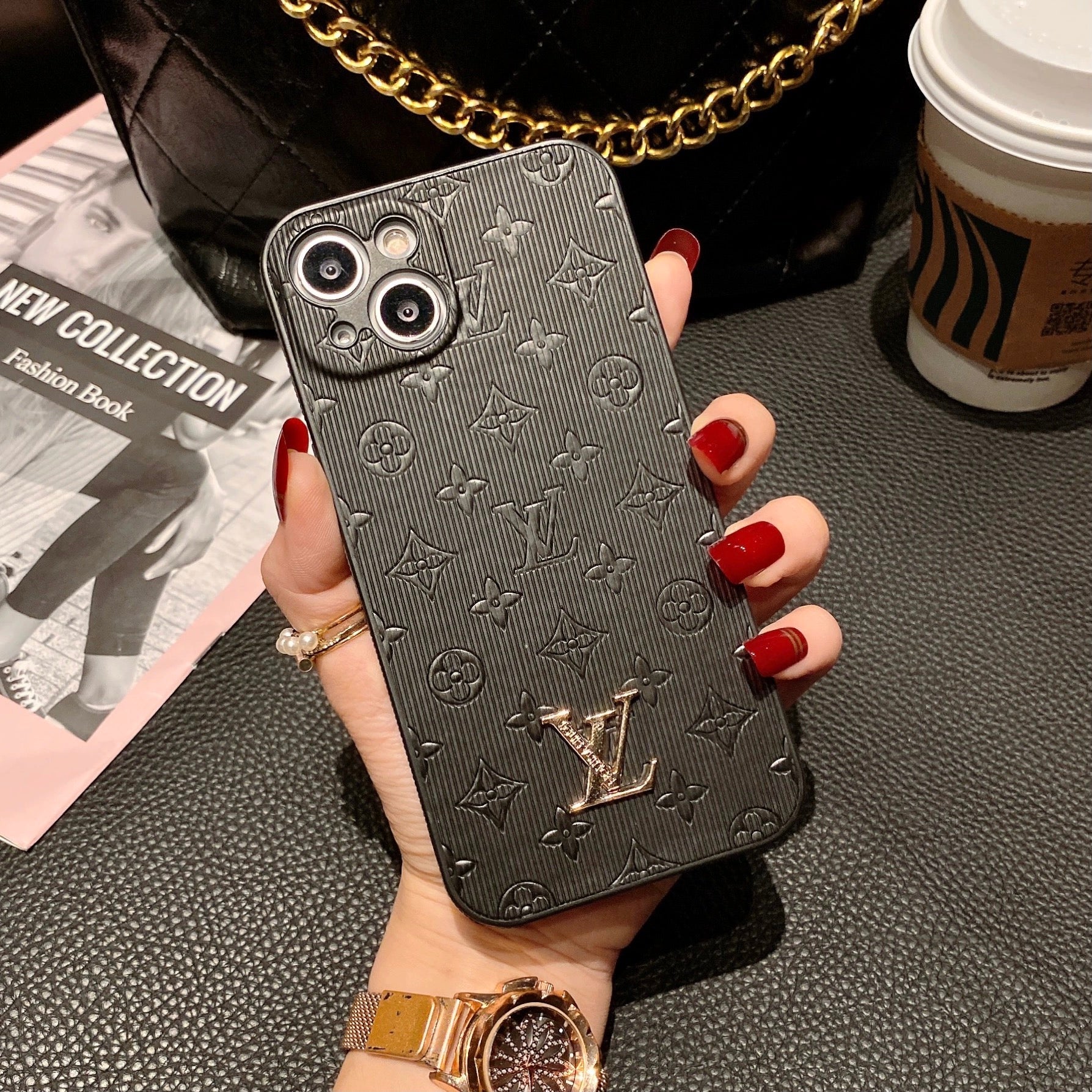 NEW LV  Shine x Mono iPhone Case